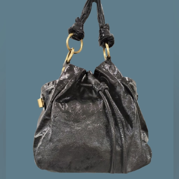 Coach Handbags - *RARE COACH LTD RESORT BLACK CALF LEATHER DRAWSTRING SHOULDER  HANDBAG